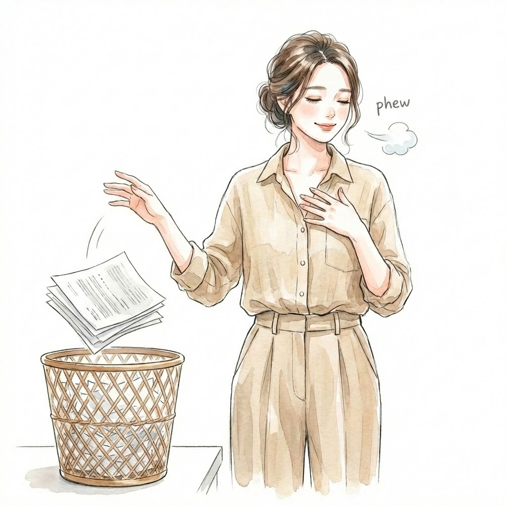 iDeCoの面倒な手続きがなくなってホッとするメイメイ