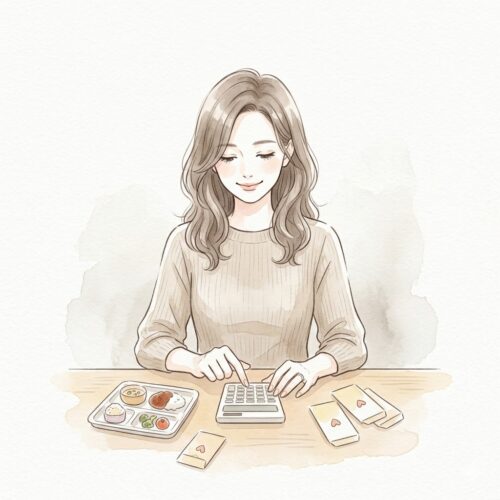 児童手当の拡充と給食費無償化の効果を計算し、トータルでプラスだと気づいてにんまりするママ